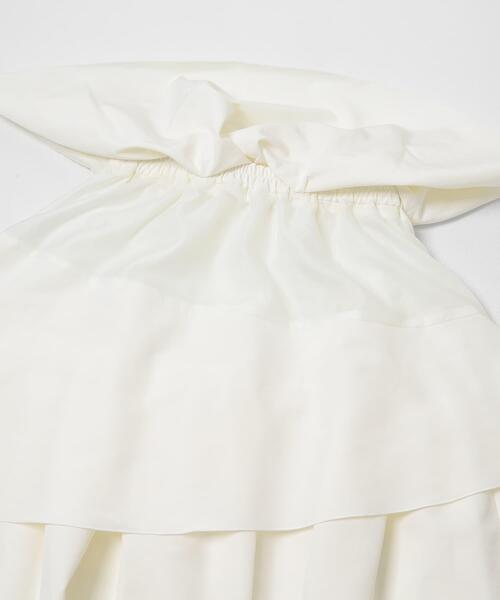 SENSE OF PLACE by URBAN RESEARCH（センスオブプレイスバイアーバンリサーチ）の「タックボリュームティアードスカート（スカート・レディース・ブラック/アイボリー・ONE）」の19枚目の写真