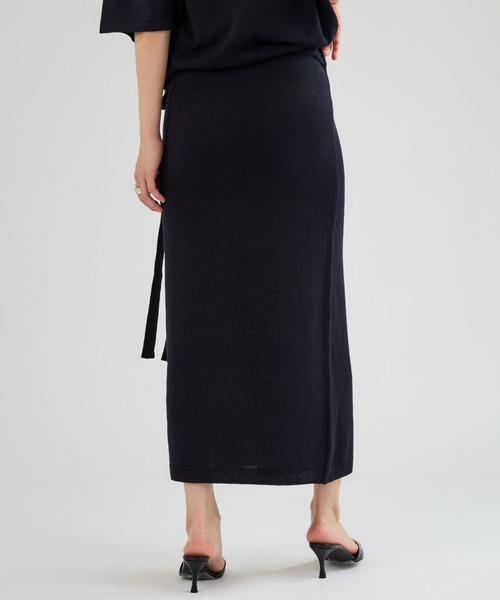 Chaos(カオス)の「Chaos(カオス)/ マーレラップスカート 【セットアップ可】(スカート・レディース・ネイビー/モカ・FREE)」の14枚目の写真