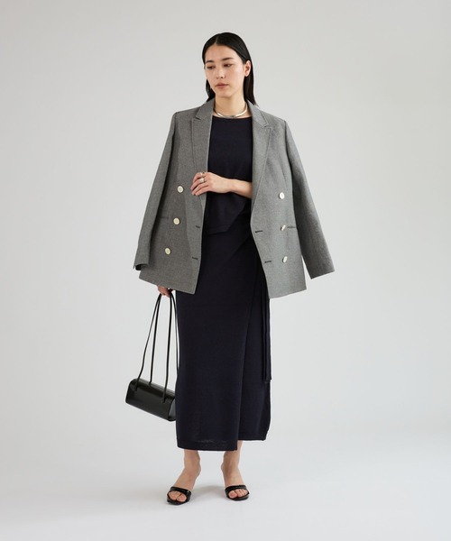 Chaos(カオス)の「Chaos(カオス)/ マーレラップスカート 【セットアップ可】(スカート・レディース・ネイビー/モカ・FREE)」の15枚目の写真