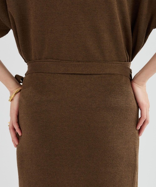 Chaos(カオス)の「Chaos(カオス)/ マーレラップスカート 【セットアップ可】(スカート・レディース・ネイビー/モカ・FREE)」の18枚目の写真