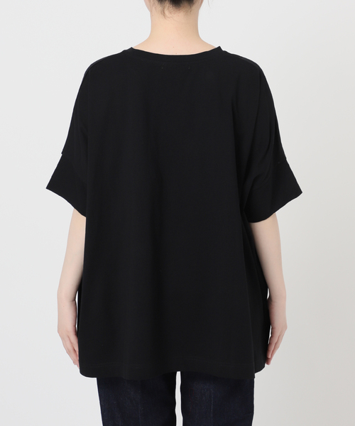 B.C STOCK(ベーセーストック)の「《追加2》ウォッシャブル / 汗染み防止ワイドTEE(Tシャツ/カットソー・レディース・ホワイト/ライトグレー/ブラック/チャコールグレー/ベージュ/カーキ・FREE)」の21枚目の写真