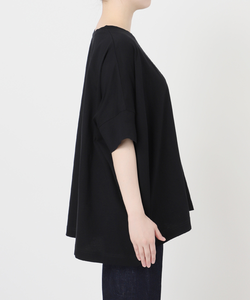 B.C STOCK(ベーセーストック)の「《追加2》ウォッシャブル / 汗染み防止ワイドTEE(Tシャツ/カットソー・レディース・ホワイト/ライトグレー/ブラック/チャコールグレー/ベージュ/カーキ・FREE)」の22枚目の写真