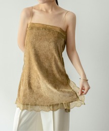 on:nue（オンニュ）の「【on:nue】[着用動画あり!] ベルベットレースキャミトップス  2026 SS COLLECTION（キャミソール）」