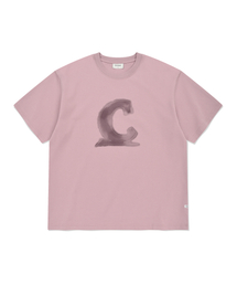 クールコットンシグネチャーシンボルグラフィックTシャツピンク