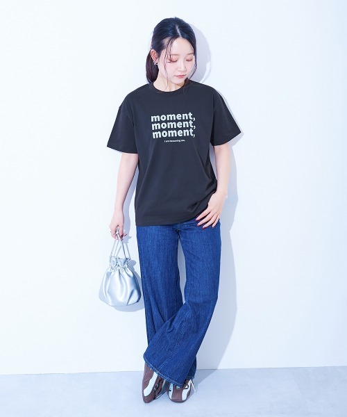devirock(デビロック)の「【ひやシャリ】接触冷感 デビラボ 大人 プリント半袖Tシャツ(Tシャツ/カットソー・レディース・ブルー系1/ピンク系1/ホワイト系1/ライラック系1/ホワイト系2/ブラック系1/グリーン系1/ブラック系2/ライトグレー系1/ホワイト系3・M/L/LL)」の16枚目の写真