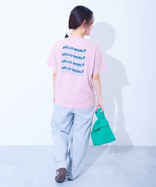 devirock(デビロック)の「【ひやシャリ】接触冷感 デビラボ 大人 プリント半袖Tシャツ(Tシャツ/カットソー・レディース・ブルー系1/ピンク系1/ホワイト系1/ライラック系1/ホワイト系2/ブラック系1/グリーン系1/ブラック系2/ライトグレー系1/ホワイト系3・M/L/LL)」の19枚目の写真