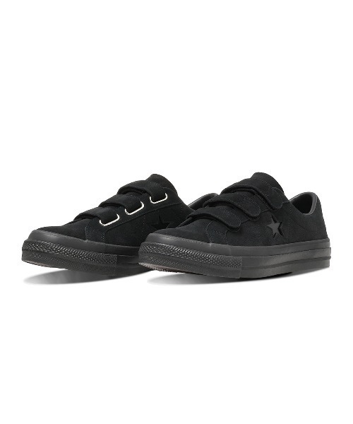 CONVERSE(コンバース)の「CONVERSE ONE STAR SUEDE V-3(コンバース ワンスター スエード V-3)(スニーカー・メンズ・ブラック/ブラック系・23cm/23.5cm/24cm/24.5cm/25cm/25.5cm/26cm/26.5cm/27cm/27.5cm/28cm/29cm)」の2枚目の写真