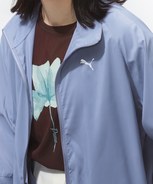 PUMA（プーマ）の「【別注】プーマ PUMA ESS ELEVATED パッカブル ウーブン ソリッド JKT 限定コラボ（ナイロンジャケット・レディース・ブルーグレー/サンドグレー・M/L）」の15枚目の写真