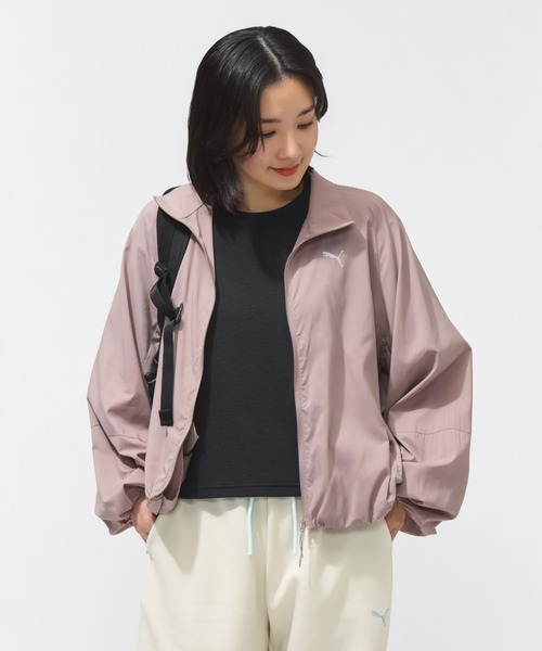 PUMA（プーマ）の「【別注】プーマ PUMA ESS ELEVATED パッカブル ウーブン ソリッド JKT 限定コラボ（ナイロンジャケット・レディース・ブルーグレー/サンドグレー・M/L）」の10枚目の写真