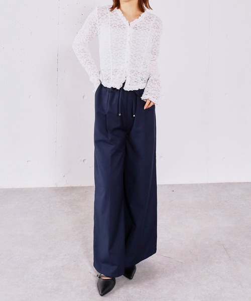 archives（アルシーヴ）の「レースフリルカーディガン（Tシャツ/カットソー・レディース・オフホワイト/ブラック・MEDIUM）」の22枚目の写真