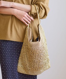 Elura | 【cashe cashe(カシュカシュ)】メタリックコード編みトート/646444(トートバッグ)