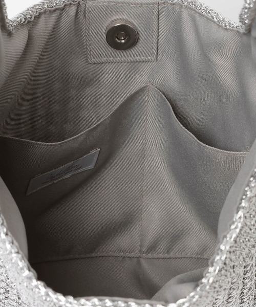 Elura（エルーラ）の「【cashe cashe(カシュカシュ)】メタリックコード編みトート/646444（トートバッグ・レディース・ゴールド/シルバー/グリーン・FREE）」の21枚目の写真