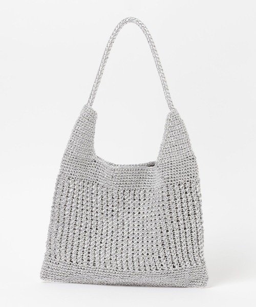 Elura（エルーラ）の「【cashe cashe(カシュカシュ)】メタリックコード編みトート/646444（トートバッグ・レディース・ゴールド/シルバー/グリーン・FREE）」の9枚目の写真