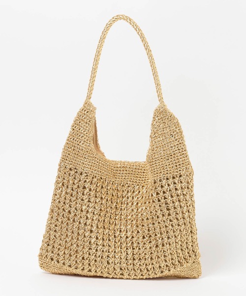 Elura（エルーラ）の「【cashe cashe(カシュカシュ)】メタリックコード編みトート/646444（トートバッグ・レディース・ゴールド/シルバー/グリーン・FREE）」の10枚目の写真