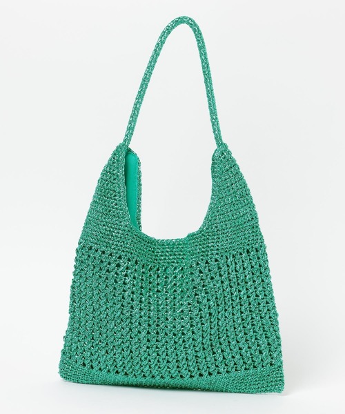 Elura（エルーラ）の「【cashe cashe(カシュカシュ)】メタリックコード編みトート/646444（トートバッグ・レディース・ゴールド/シルバー/グリーン・FREE）」の11枚目の写真