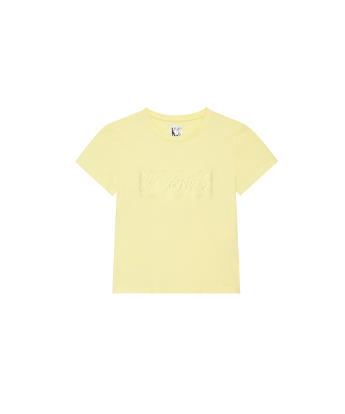 KASHIKO(カシコ)の「Embossed Baby Tee Yellow(Tシャツ/カットソー・レディース・その他・MEDIUM/SMALL)」の8枚目の写真