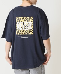 NEV（ネブ）の「NEVSURF ボックスロゴ プリントTシャツ オーバーサイズ レオパード ヒョウ柄 半袖Tシャツ（Tシャツ/カットソー）」