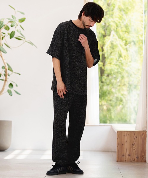 CAMBIO(カンビオ)の「mp14957-サマーツイードテーパードパンツ(26A-18060CM)(その他パンツ・メンズ・ホワイト/ブルー/ブラック・M/L/XL)」の13枚目の写真