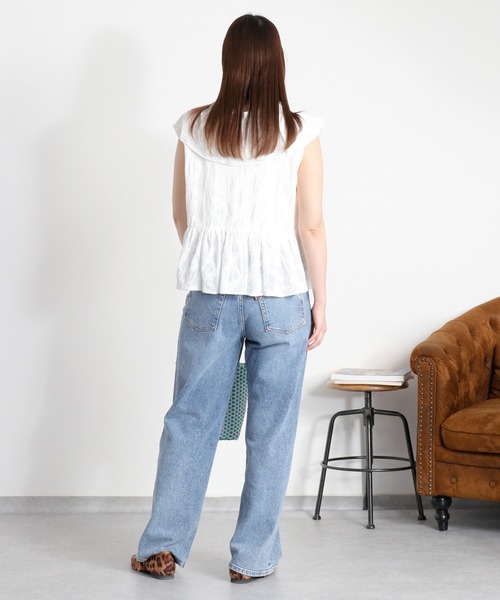 cepo(セポ)の「フリル刺繍ビスチェ(シャツ/ブラウス・レディース・チャコール/オフホワイト・M)」の22枚目の写真