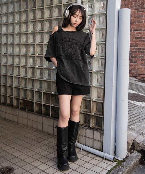 WEGO(ウィゴー)の「WEGO/【26春夏新作】タンクレイヤードワンショルビッグT(Tシャツ/カットソー・レディース・ホワイト/杢グレー/スミクロ/ホワイト系その他/その他2/その他3/その他1/その他4/その他5/その他7/その他6・FREE)」の14枚目の写真