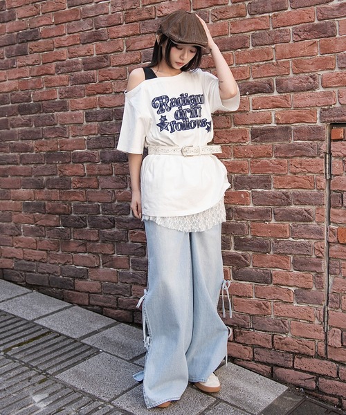 WEGO(ウィゴー)の「WEGO/【26春夏新作】タンクレイヤードワンショルビッグT(Tシャツ/カットソー・レディース・ホワイト/杢グレー/スミクロ/ホワイト系その他/その他2/その他3/その他1/その他4/その他5/その他7/その他6・FREE)」の15枚目の写真