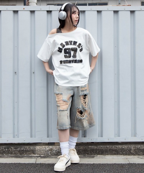 WEGO(ウィゴー)の「WEGO/【26春夏新作】タンクレイヤードワンショルビッグT(Tシャツ/カットソー・レディース・ホワイト/杢グレー/スミクロ/ホワイト系その他/その他2/その他3/その他1/その他4/その他5/その他7/その他6・FREE)」の17枚目の写真
