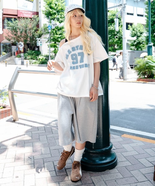 WEGO(ウィゴー)の「WEGO/【26春夏新作】タンクレイヤードワンショルビッグT(Tシャツ/カットソー・レディース・ホワイト/杢グレー/スミクロ/ホワイト系その他/その他2/その他3/その他1/その他4/その他5/その他7/その他6・FREE)」の20枚目の写真