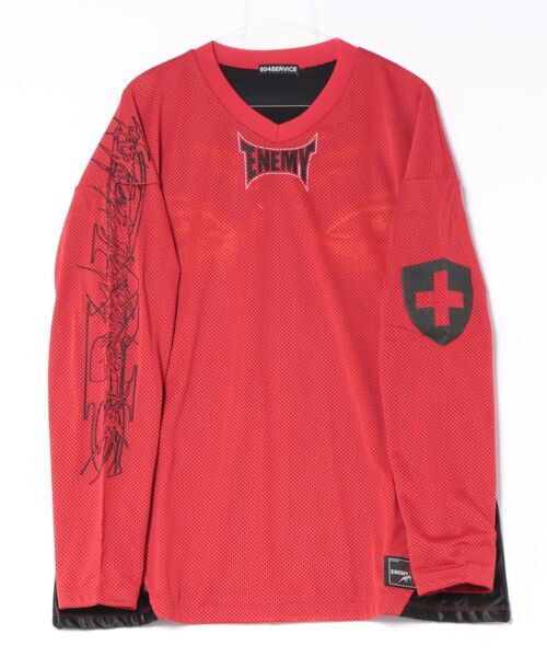 604SERVICE(ロクマルヨンサービス)の「EXCLUSIVE EOS JERSEY TOP IN(Tシャツ/カットソー・レディース・レッド・X-LARGE/LARGE)」の6枚目の写真