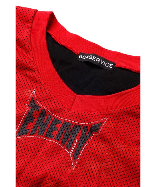 604SERVICE(ロクマルヨンサービス)の「EXCLUSIVE EOS JERSEY TOP IN(Tシャツ/カットソー・レディース・レッド・X-LARGE/LARGE)」の3枚目の写真