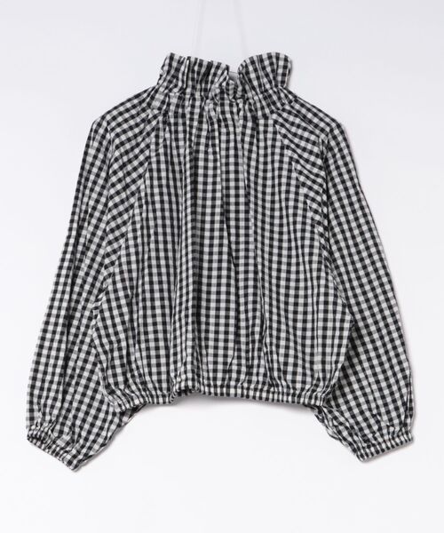 PICCIN(ピッチン)の「ザビエルギンガムチェックブラウス(シャツ/ブラウス・レディース・ブラック/ネイビー・M)」の22枚目の写真