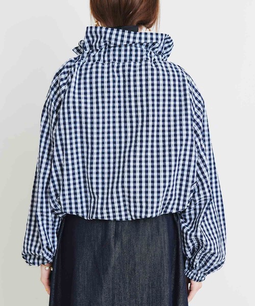PICCIN(ピッチン)の「ザビエルギンガムチェックブラウス(シャツ/ブラウス・レディース・ブラック/ネイビー・M)」の20枚目の写真