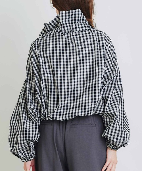PICCIN(ピッチン)の「ザビエルギンガムチェックブラウス(シャツ/ブラウス・レディース・ブラック/ネイビー・M)」の10枚目の写真