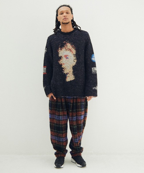 STOF（ストフ）の「Alternative Knit Sweater（ニット/セーター・メンズ・ブラック/ホワイト・FREE）」の4枚目の写真