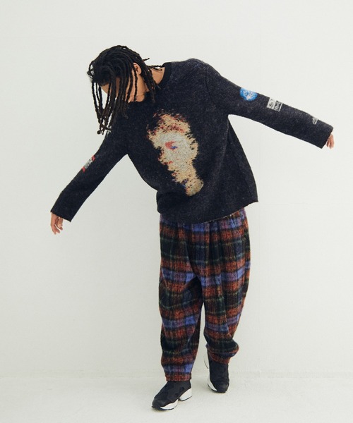 STOF（ストフ）の「Alternative Knit Sweater（ニット/セーター・メンズ・ブラック/ホワイト・FREE）」の5枚目の写真