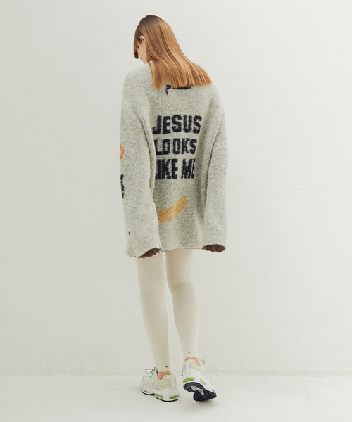 STOF（ストフ）の「Alternative Knit Sweater（ニット/セーター・メンズ・ブラック/ホワイト・FREE）」の10枚目の写真