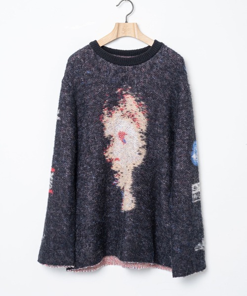 STOF（ストフ）の「Alternative Knit Sweater（ニット/セーター・メンズ・ブラック/ホワイト・FREE）」の11枚目の写真
