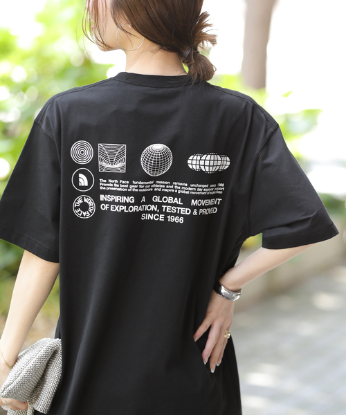THE NORTH FACE(ザノースフェイス)の「《WEB限定》【THE NORTH FACE/ ザノースフェイス】S/S FD Globe Grid Cotton:Tシャツ(Tシャツ/カットソー・レディース・ブラック/チャコールグレー/ネイビー/ホワイト・MEDIUM)」の10枚目の写真
