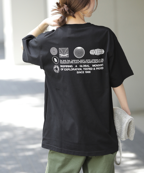 THE NORTH FACE(ザノースフェイス)の「《WEB限定》【THE NORTH FACE/ ザノースフェイス】S/S FD Globe Grid Cotton:Tシャツ(Tシャツ/カットソー・レディース・ブラック/チャコールグレー/ネイビー/ホワイト・MEDIUM)」の11枚目の写真