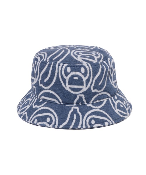 A BATHING APE(アベイシングエイプ)の「BANANA MILO KNIT JACQUARD HAT(ハット・キッズ・ネイビー・FREE)」の1枚目の写真