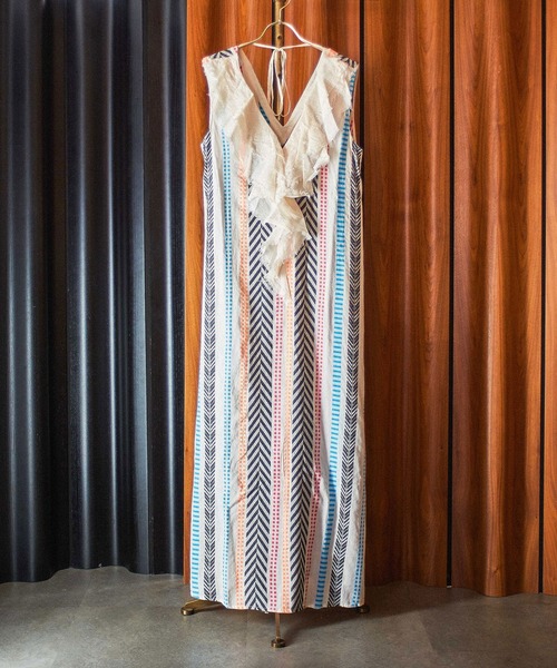 DEVOTION(デボーション)の「(Devotion Twins)STRIPE DRESS(ワンピース・レディース・ブルー・S)」の1枚目の写真