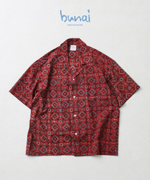 JOURNAL STANDARD relume | bunai / ブナイ 別注 アジュラク プリント オープンカラー半袖シャツ(シャツ/ブラウス)