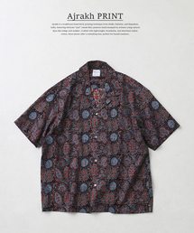 JOURNAL STANDARD relume | bunai / ブナイ 別注 アジュラク プリント オープンカラー半袖シャツ(シャツ/ブラウス)