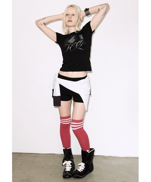 FANCY CLUB(ファンシークラブ)の「A'GEM/9 × .kom 『FANCY CLUB/ファンシークラブ』FCL SHADOW DOLL TEE/シャドードールTシャツ(Tシャツ/カットソー・レディース・ブラック・S/22.5㎝)」の5枚目の写真