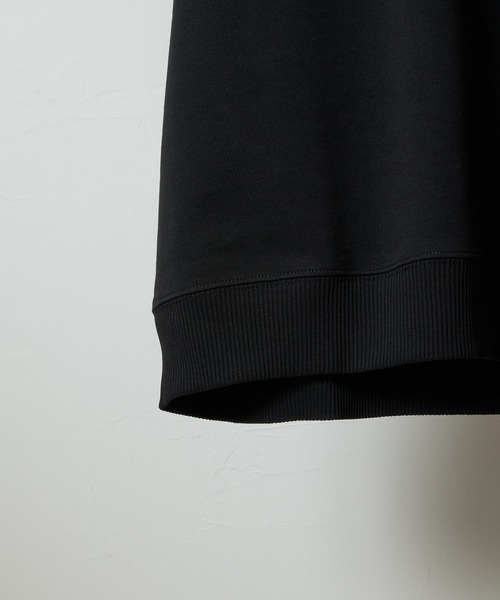 NUMBER (N)INE(ナンバーナイン)の「FIRM COTTON LIGHT SHORT PILE RAGLAN SHORT SLEEVE SWEATSHIRT / ファーム コットン ライト ミニ裏毛 ラグラン ショートスリーブ クルーネック スウェット(スウェット・メンズ・トップグレー/ブラック・M/XL/L)」の6枚目の写真