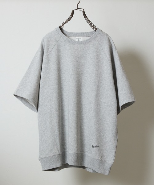 NUMBER (N)INE(ナンバーナイン)の「FIRM COTTON LIGHT SHORT PILE RAGLAN SHORT SLEEVE SWEATSHIRT / ファーム コットン ライト ミニ裏毛 ラグラン ショートスリーブ クルーネック スウェット(スウェット・メンズ・トップグレー/ブラック・M/XL/L)」の9枚目の写真