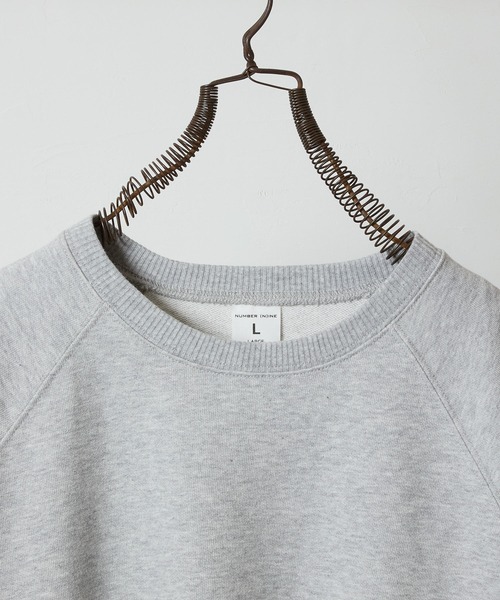 NUMBER (N)INE(ナンバーナイン)の「FIRM COTTON LIGHT SHORT PILE RAGLAN SHORT SLEEVE SWEATSHIRT / ファーム コットン ライト ミニ裏毛 ラグラン ショートスリーブ クルーネック スウェット(スウェット・メンズ・トップグレー/ブラック・M/XL/L)」の10枚目の写真