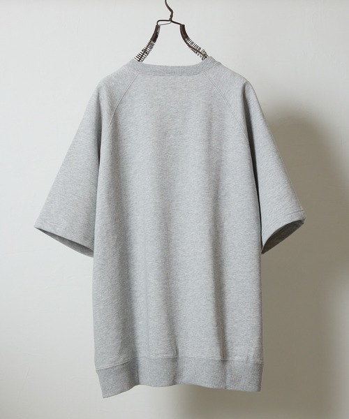 NUMBER (N)INE(ナンバーナイン)の「FIRM COTTON LIGHT SHORT PILE RAGLAN SHORT SLEEVE SWEATSHIRT / ファーム コットン ライト ミニ裏毛 ラグラン ショートスリーブ クルーネック スウェット(スウェット・メンズ・トップグレー/ブラック・M/XL/L)」の14枚目の写真