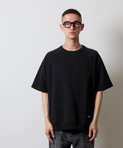 NUMBER (N)INE(ナンバーナイン)の「FIRM COTTON LIGHT SHORT PILE RAGLAN SHORT SLEEVE SWEATSHIRT / ファーム コットン ライト ミニ裏毛 ラグラン ショートスリーブ クルーネック スウェット(スウェット・メンズ・トップグレー/ブラック・M/XL/L)」の15枚目の写真