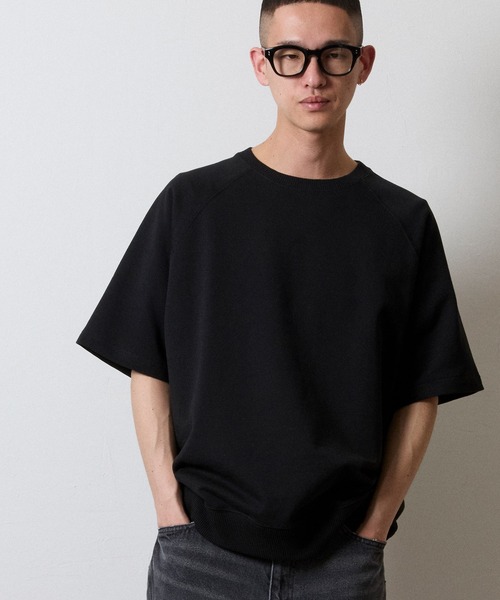 NUMBER (N)INE(ナンバーナイン)の「FIRM COTTON LIGHT SHORT PILE RAGLAN SHORT SLEEVE SWEATSHIRT / ファーム コットン ライト ミニ裏毛 ラグラン ショートスリーブ クルーネック スウェット(スウェット・メンズ・トップグレー/ブラック・M/XL/L)」の19枚目の写真