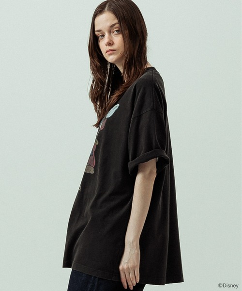 SLICK（スリック）の「【SLICK/スリック】SLICK / FANTASIA Print T-shirt 01/ファンタジア/パウダー加工プリントTシャツ/オーバーサイズ シルエット/ ビンテージ / ディズニー（Tシャツ/カットソー・メンズ・ブラック/ホワイト・2/1/3）」の13枚目の写真
